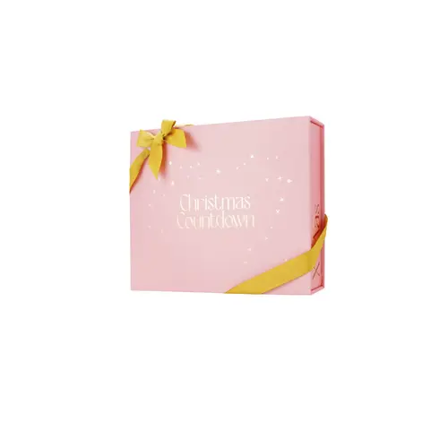 Adventný kalendár so šperkami -12 boxov+ farba: pink