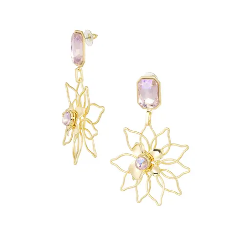 Elegantné náušnice+ farba: gold/pink