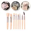 Sada 8 štetcov na make-up, jemné a precízne - krémová farba