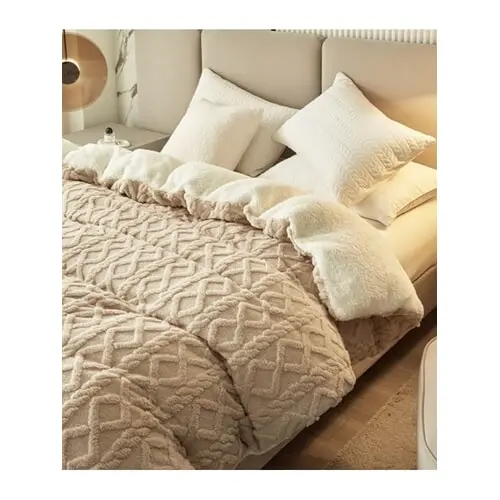Mäkka obojstranná plyšová deka hnedá - 180x220 cm farba: brown