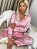 Pruhované saténové pyžamo LENTYS+