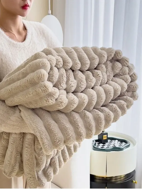 Mäkka plyšová hnedá deka - 180x200 cm - next