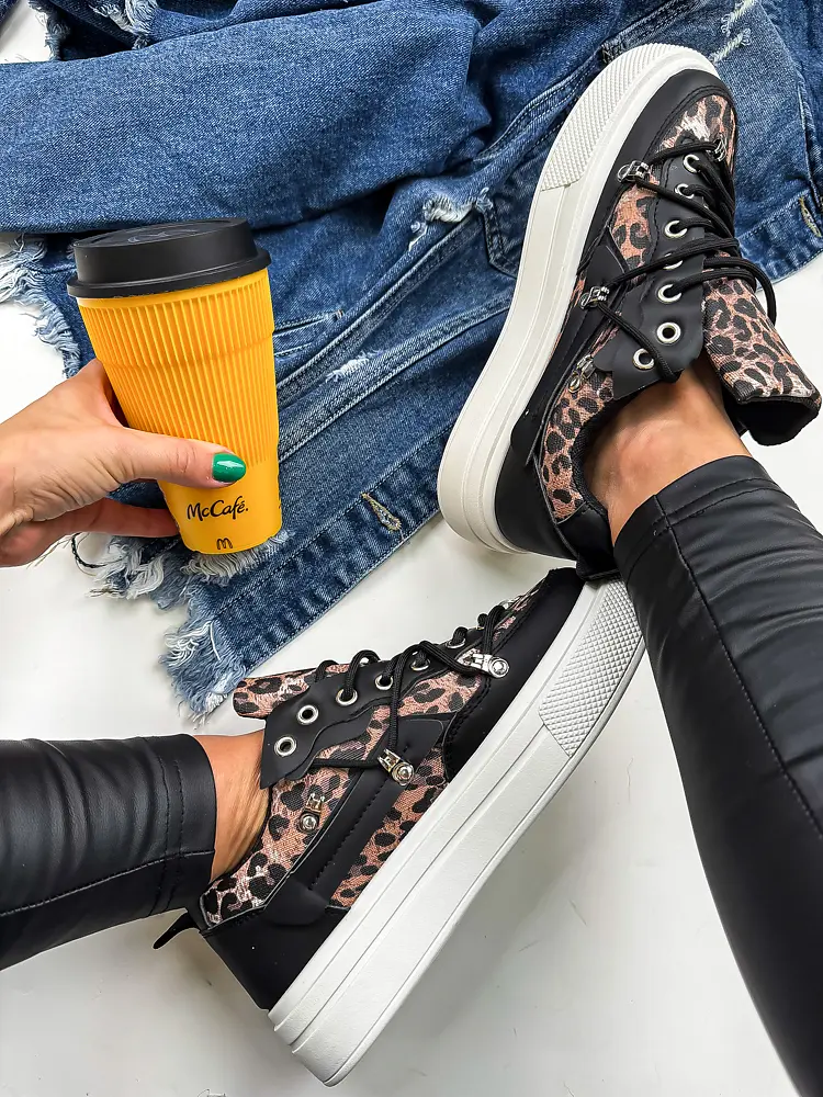 Leopardie dámske tenisky LEYNA-