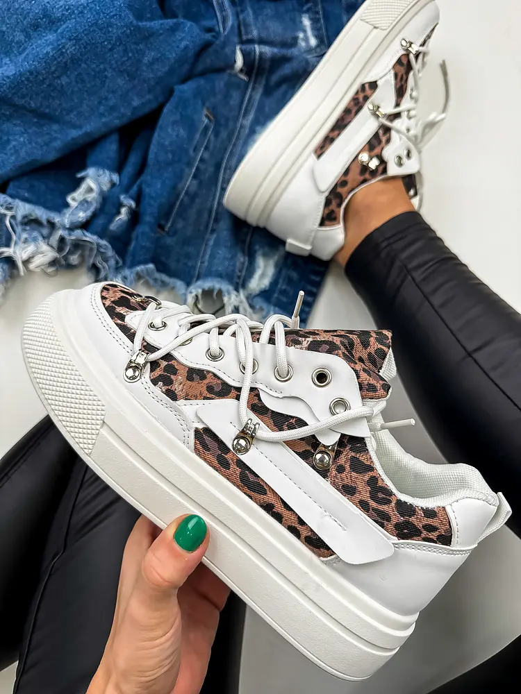 Leopardie dámske tenisky LEYNA+