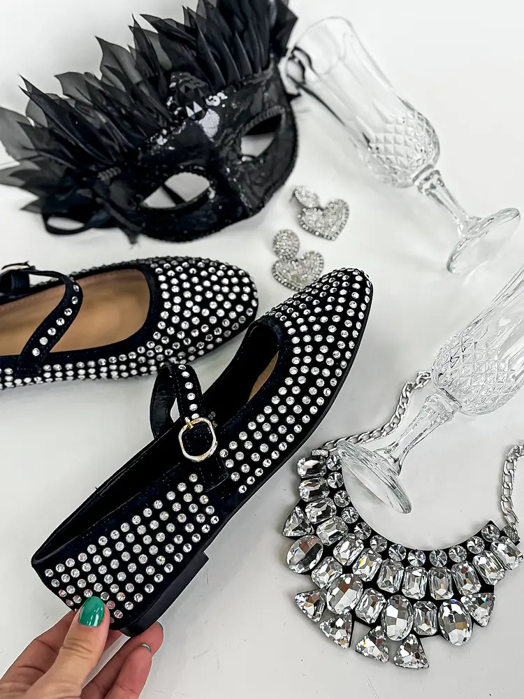 Balerínky so striebornými ozdobami ZOLA-