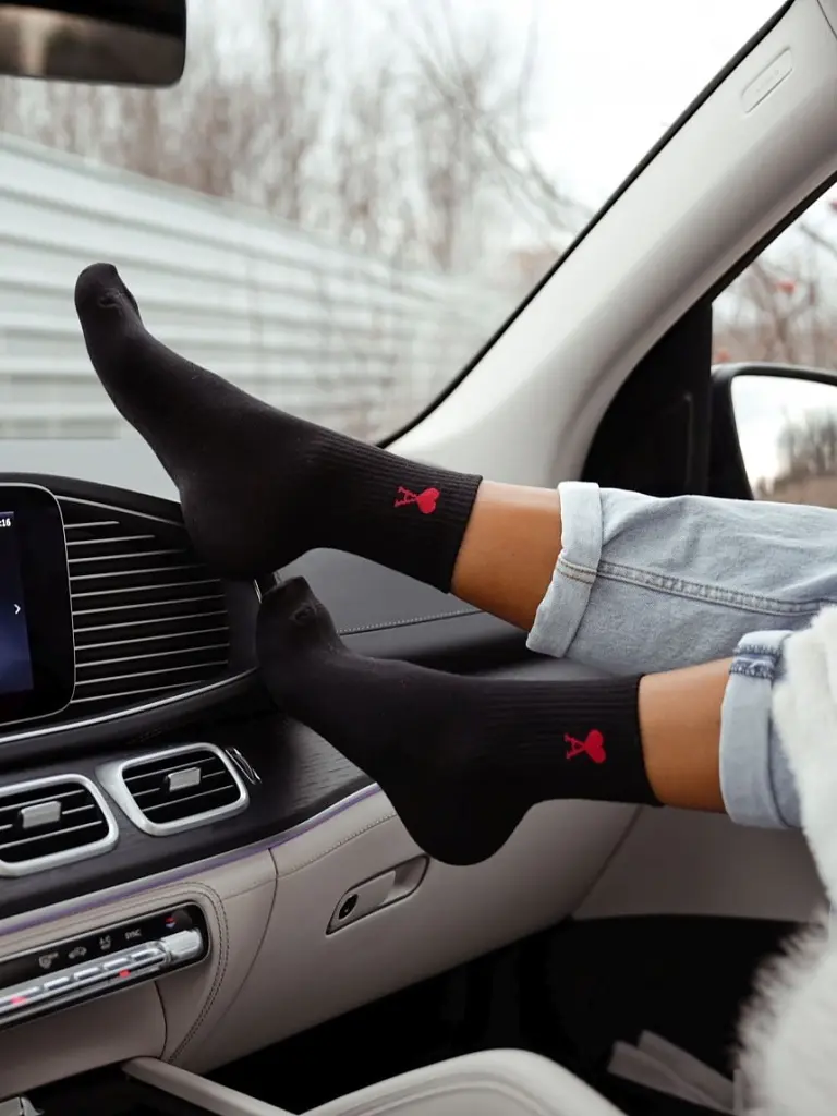 Čierne dámske ponožky ACE-