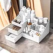 Organizér na kozmetiku - biely