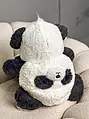 Plyšová hračka 2v1 (panda/zajačik) - 37 cm