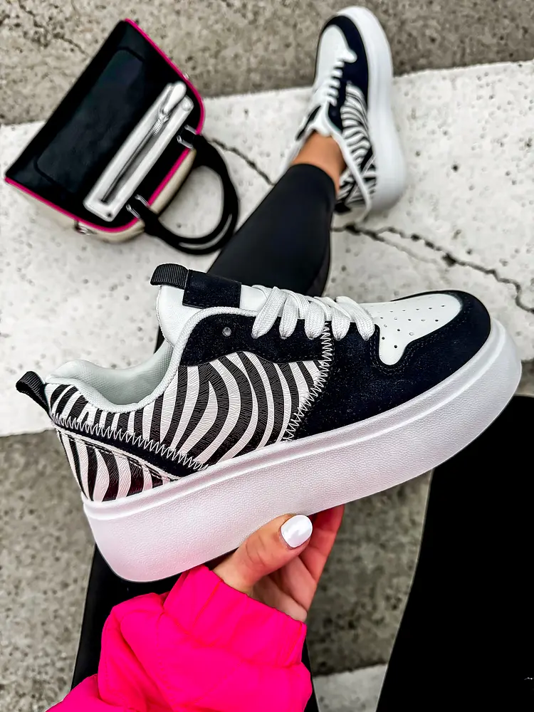 Platformové tenisky so zvieracím vzorom KADIRA - next