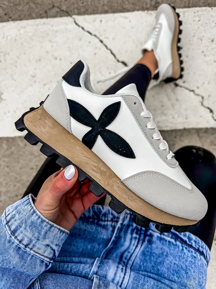 Dámske tenisky so strieborným doplnkom JILIAN - next