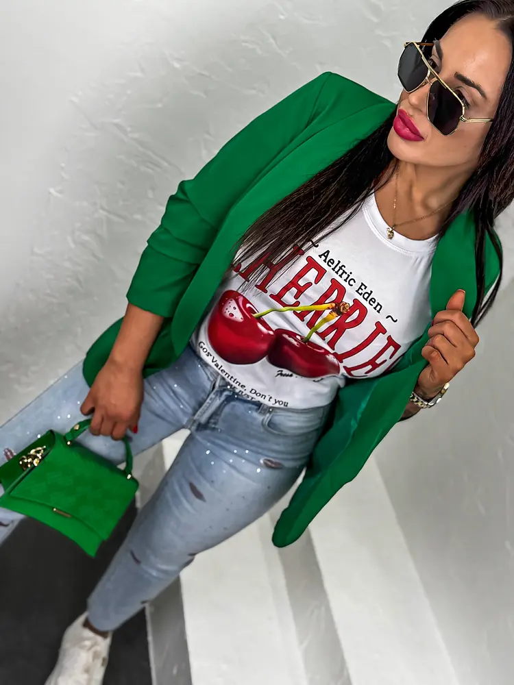 Tmavozelené dámske sako LILLA - next