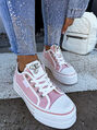 Baby pink platformové tenisky PILAR