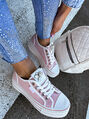 Baby pink platformové tenisky PILAR