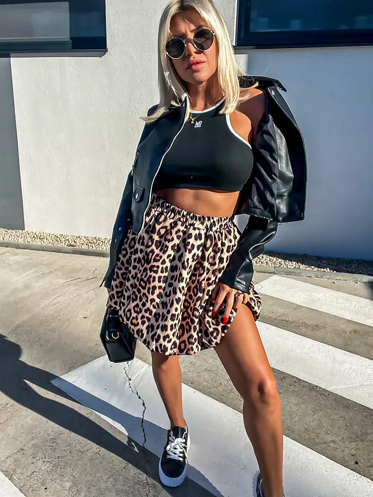 Balónová sukňa s gumeným pásom LEONA