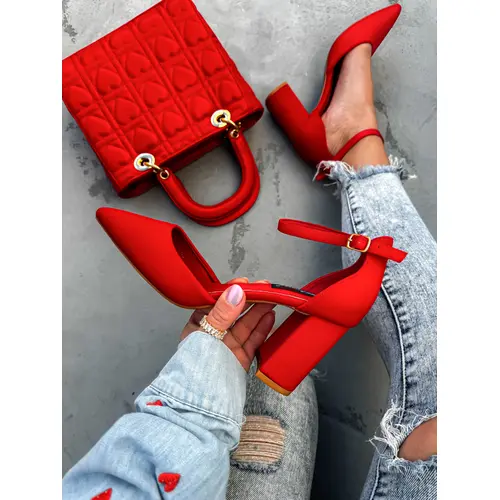 Červené sandále SAMANTHA veľkosť: 40