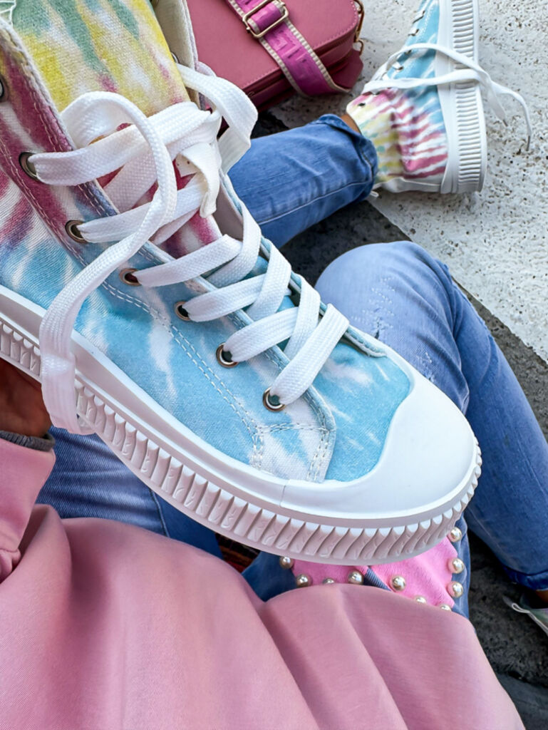 Pestrofarebné členkové tenisky RAINBOW - next