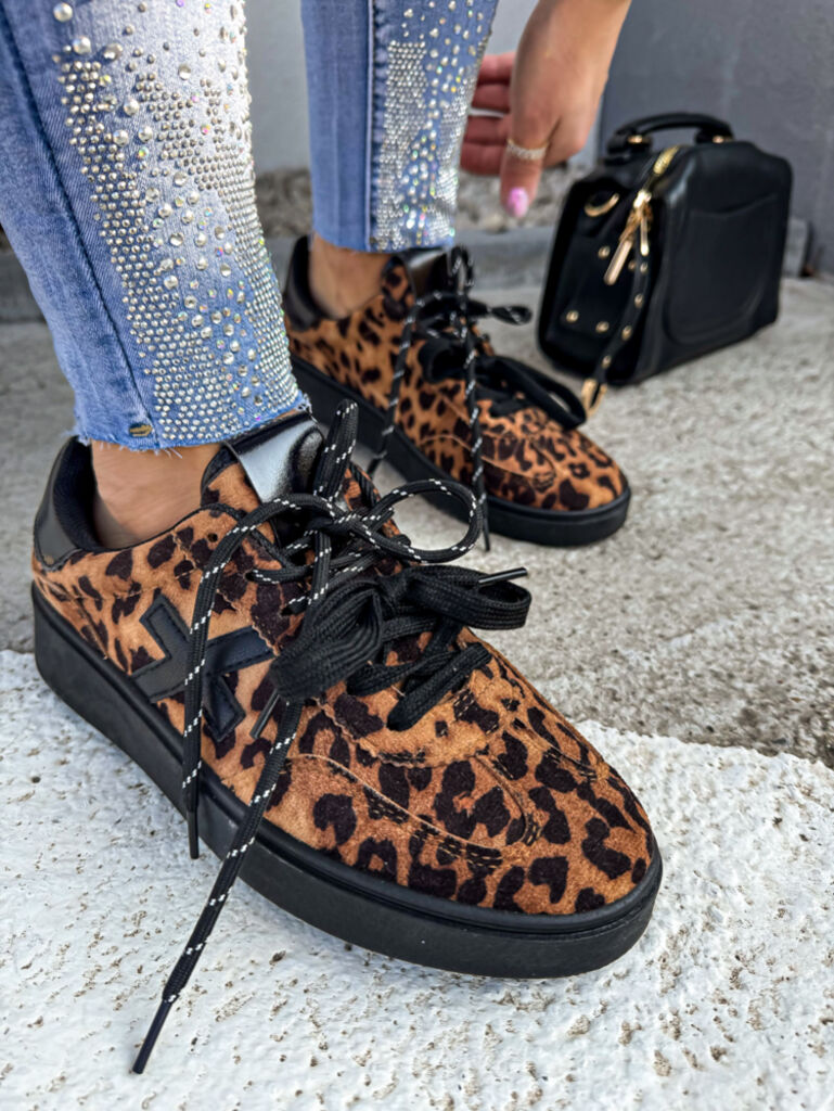 Leopardie dámske tenisky MELBA