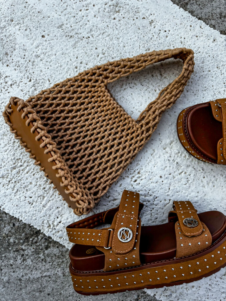 Hnedá makramé kabelka ALEISHA - next