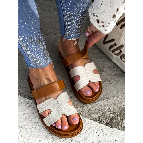 Béžové dámske šľapky NEPTUNE veľkosť: 36