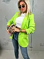 Neónovo zelené dámske sako LILLA