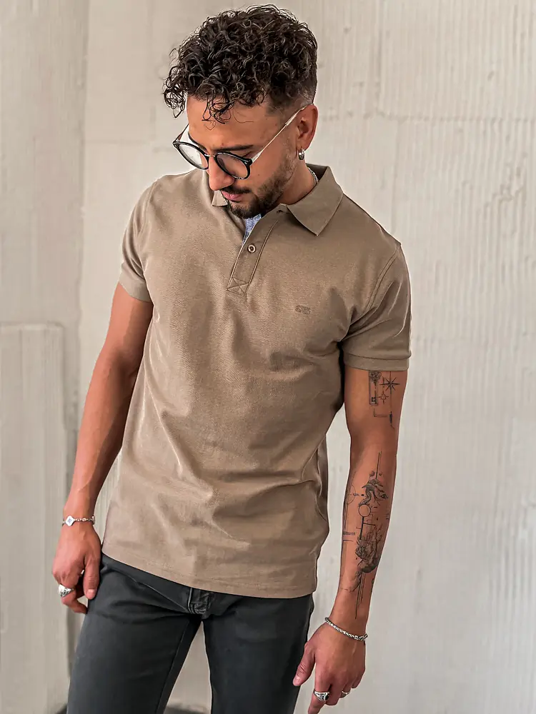 Hnedé pánske polotričko