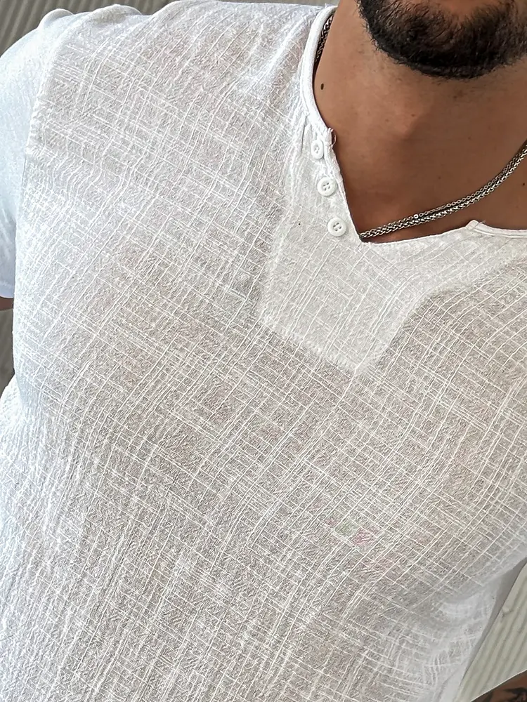 Biele pánske tričko - next