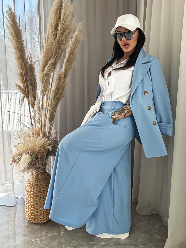 Elegantné wide-leg nohavice NELMA - next