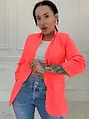 Neon peach dámske sako LILLA