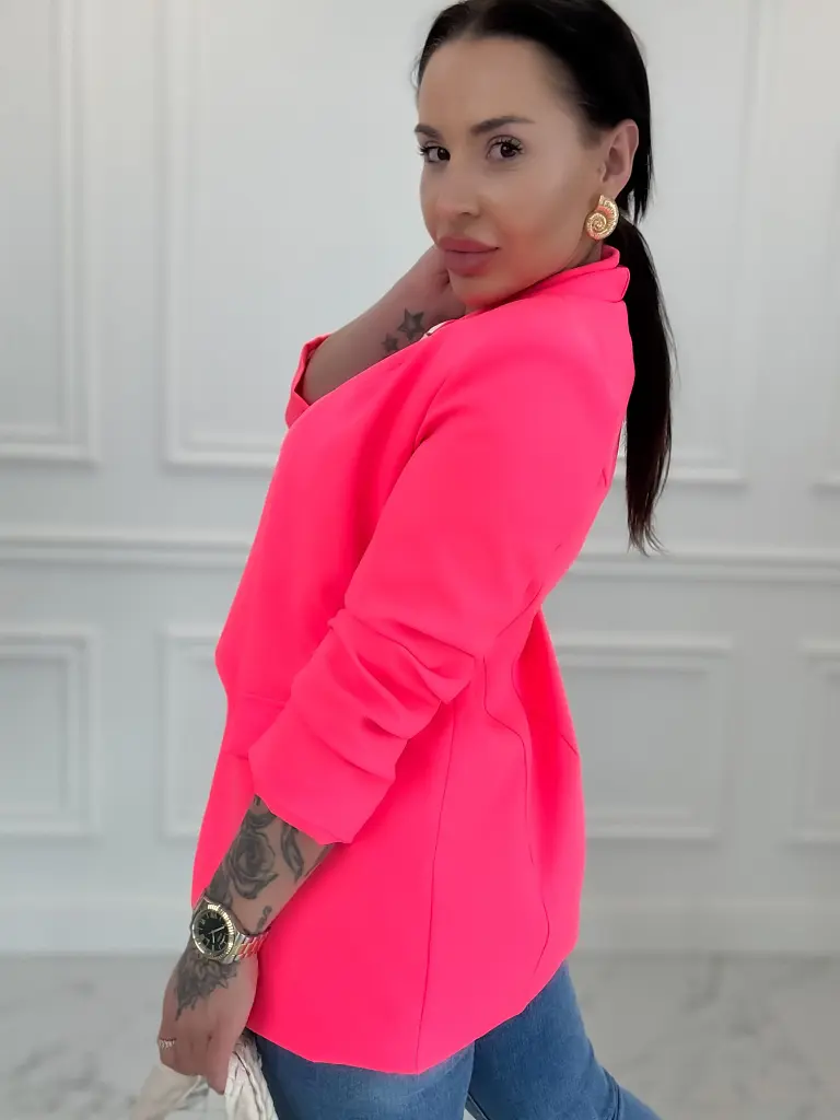 Neon pink dámske sako LILLA - next