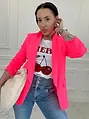 Neon pink dámske sako LILLA