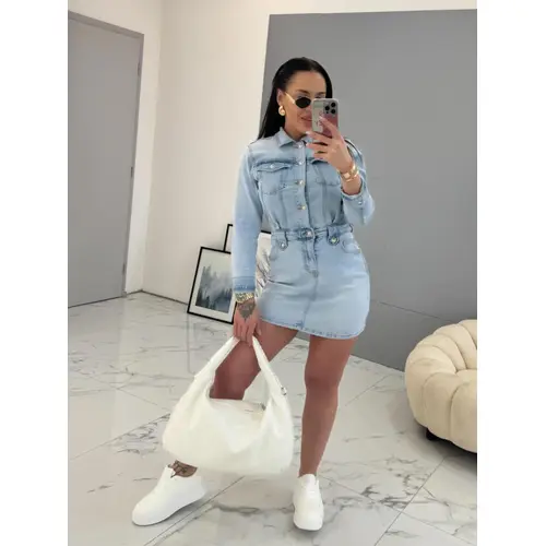 Svetlomodré denim šaty MARIBELLA veľkosť: S