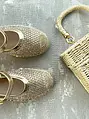 Sandále zdobené kamienkami v štýle espadrille SERYL