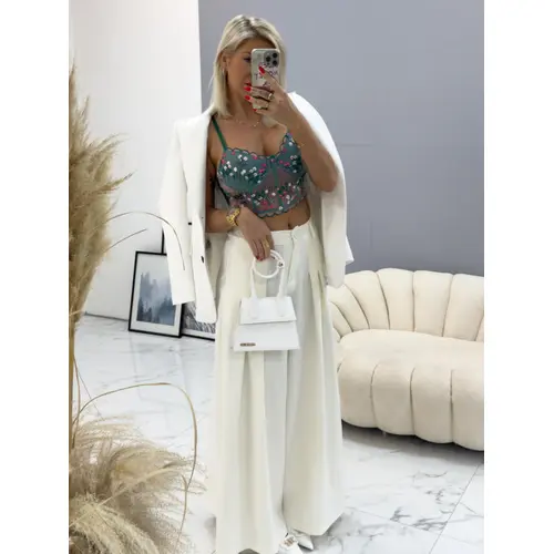 Elegantné wide-leg nohavice NELMA veľkosť: one size