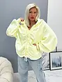 Žltá mikina na zips s kapucňou DIXIE