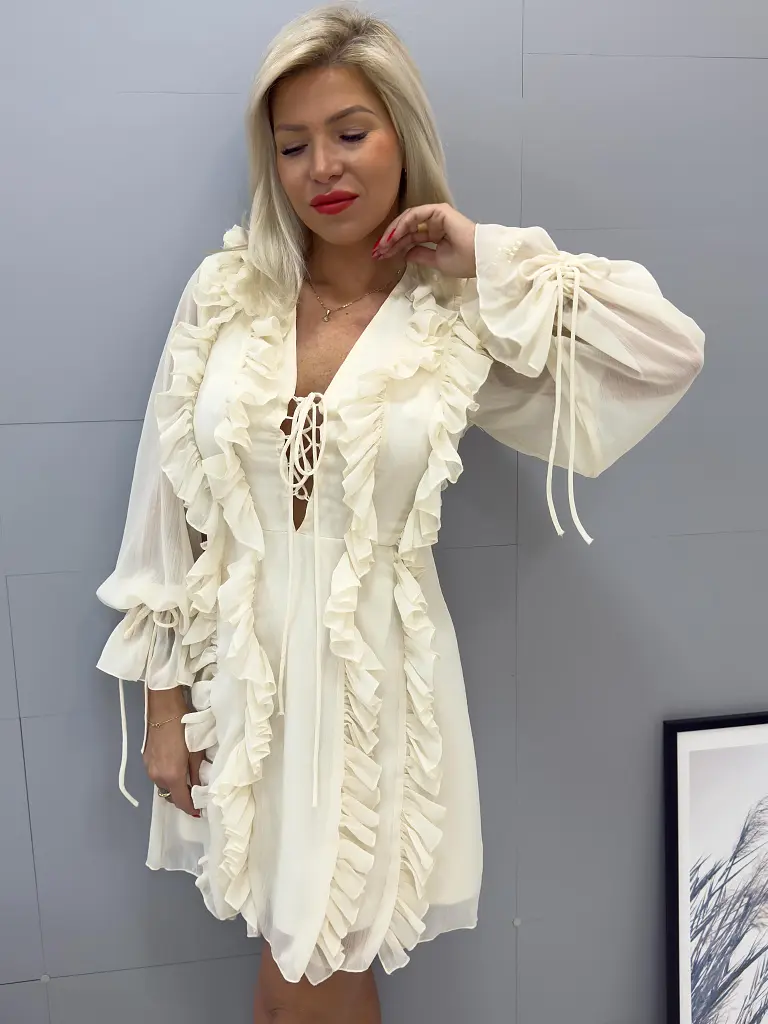 Maslové šifónové šaty YESSAMIA