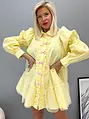 Žlté košeľové babydoll šaty YGRITTE