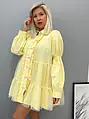 Žlté košeľové babydoll šaty YGRITTE