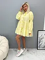 Žlté košeľové babydoll šaty YGRITTE
