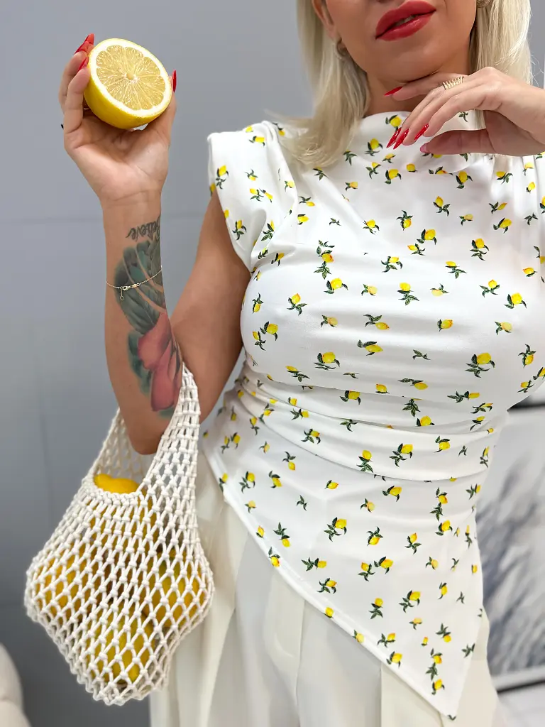 Biela makramé kabelka ALEISHA