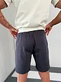 Teplákové bermudy s gumeným pásom