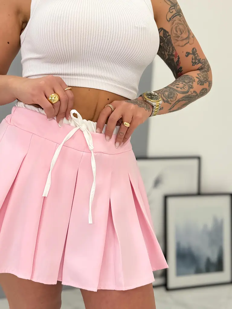 Plisovaná nohavicová sukňa s gumeným pásom HEDIA - next