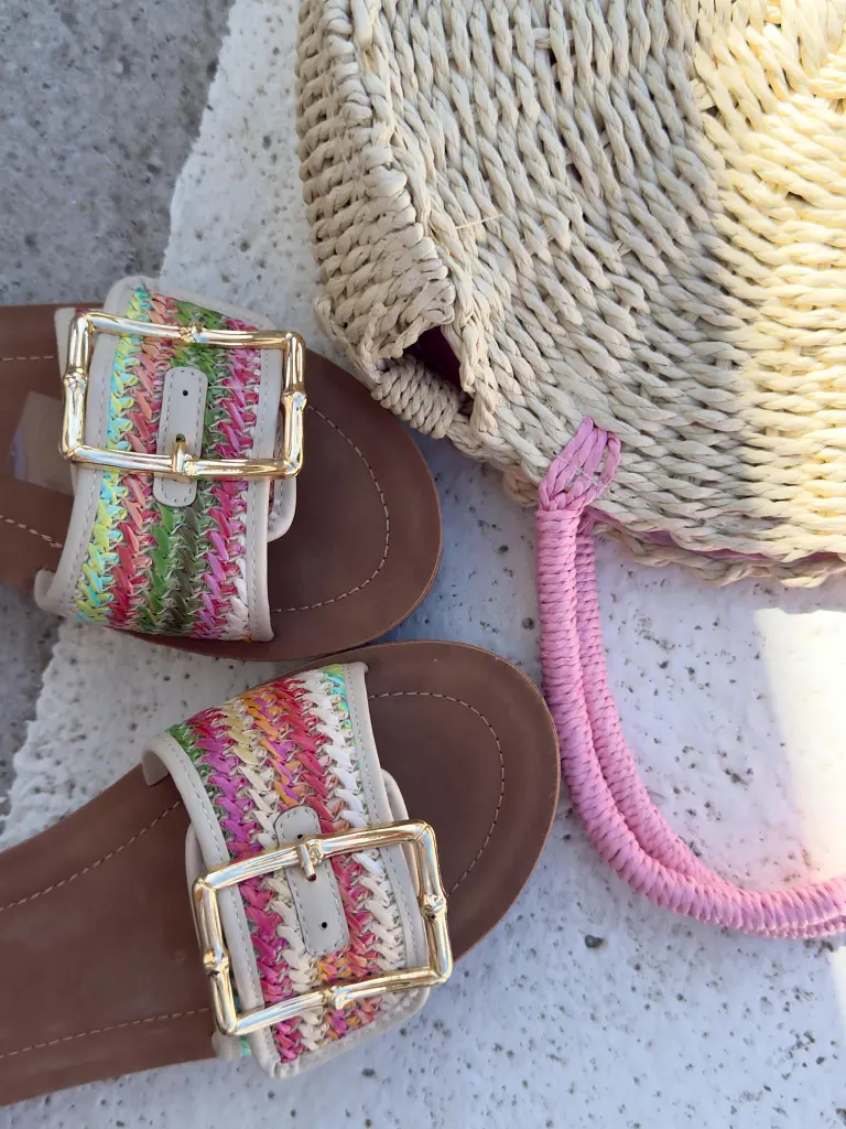 Farebné dámske šľapky PAULA- - next