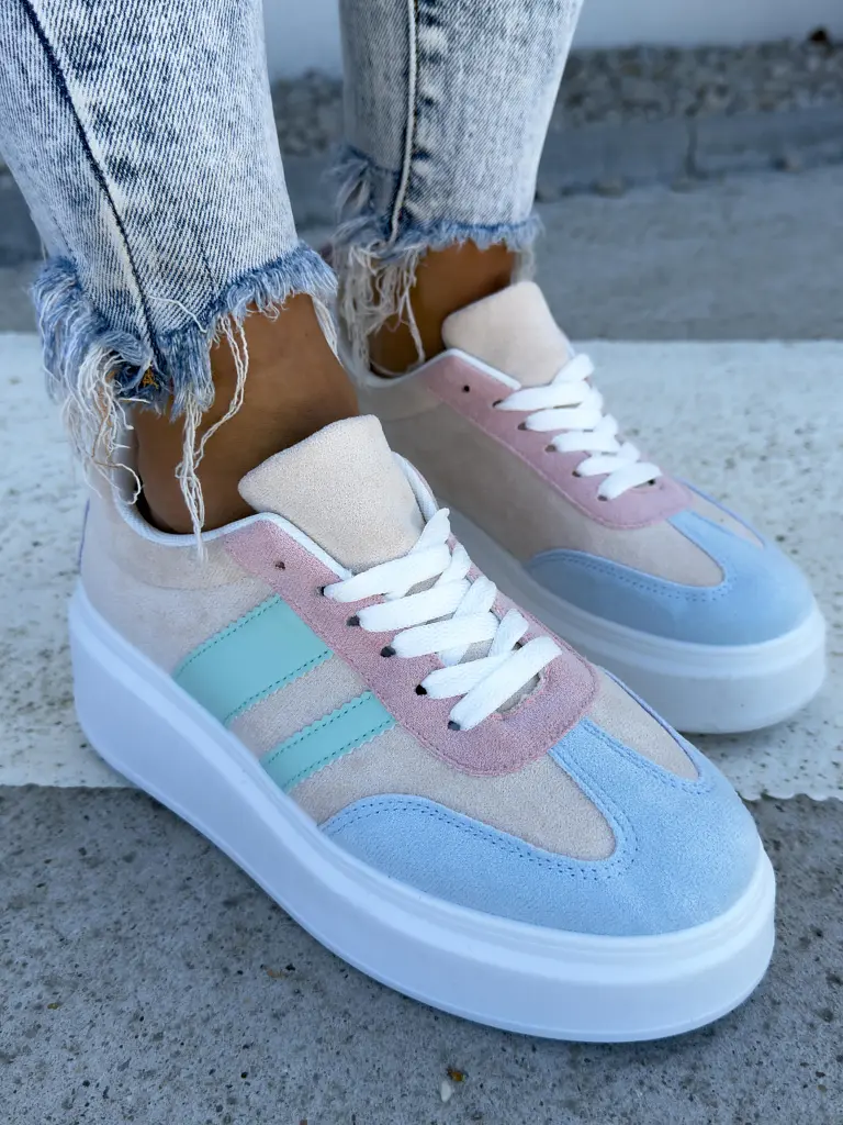 Farebné platformové tenisky MAVELLE