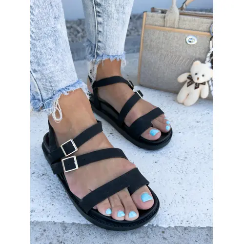 Čierne dámske sandále SAFIA veľkosť: 38