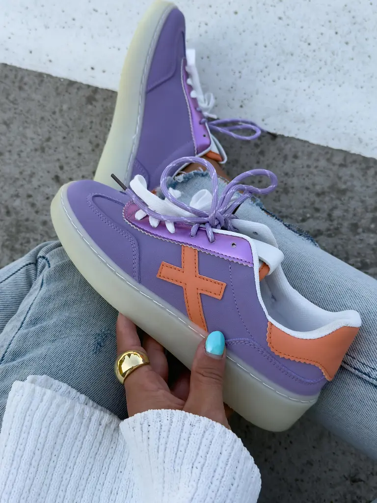 Fialové dámske tenisky MELBA-