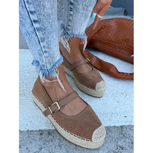 Hnedé sandále v štýle espadrille MAPIYA veľkosť: 39