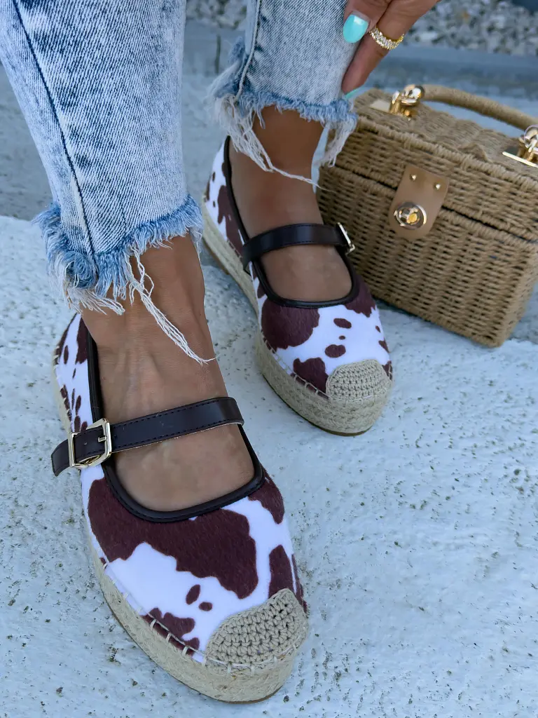 Vzorované sandále v štýle espadrille MAPIYA-