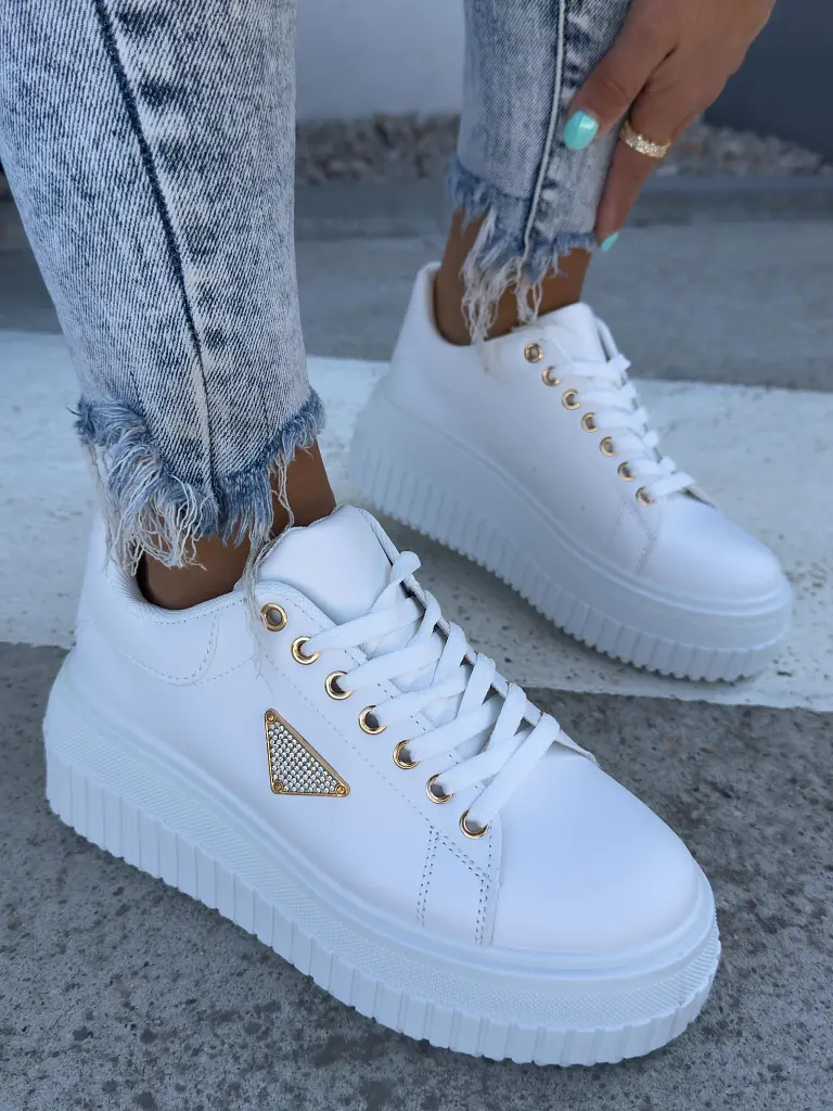 Platformové tenisky so zlatými detailmi MORISHA