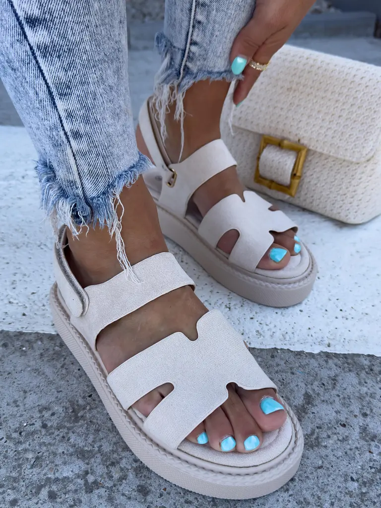 Béžové dámske sandále MORENA