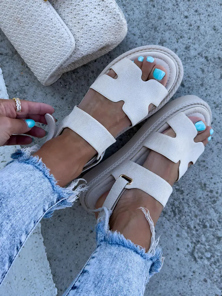 Béžové dámske sandále MORENA - next